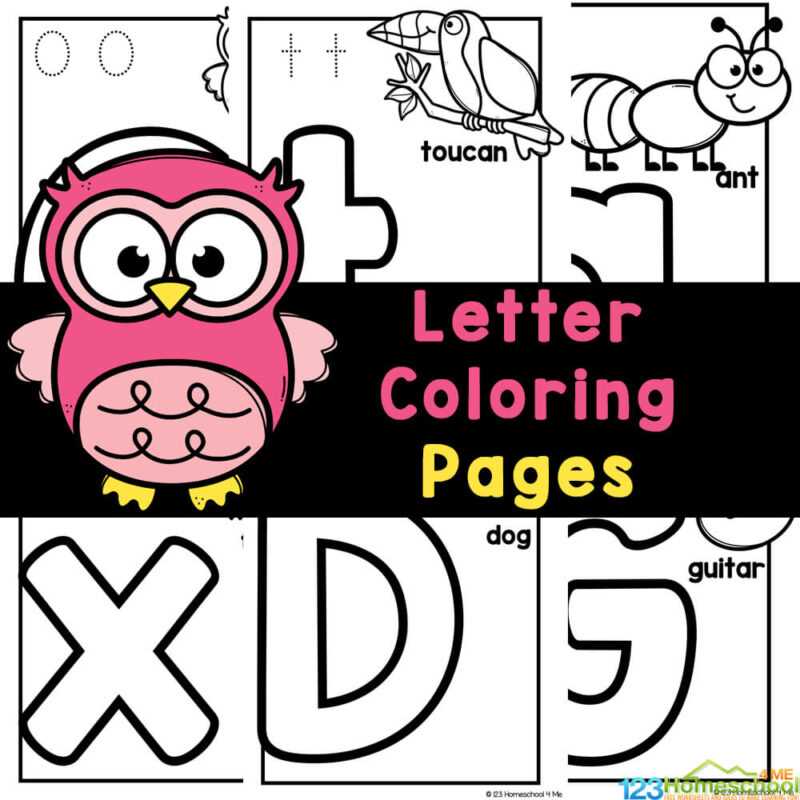 letters coloring pages printable
