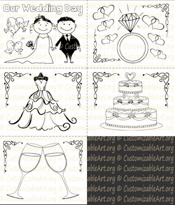 wedding coloring pages printables