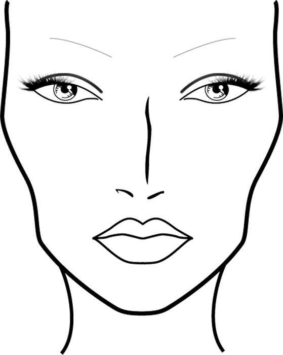 printable face chart printable face chart