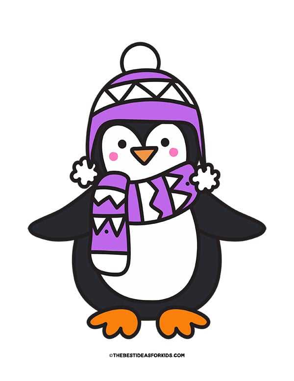 free printable penguin template