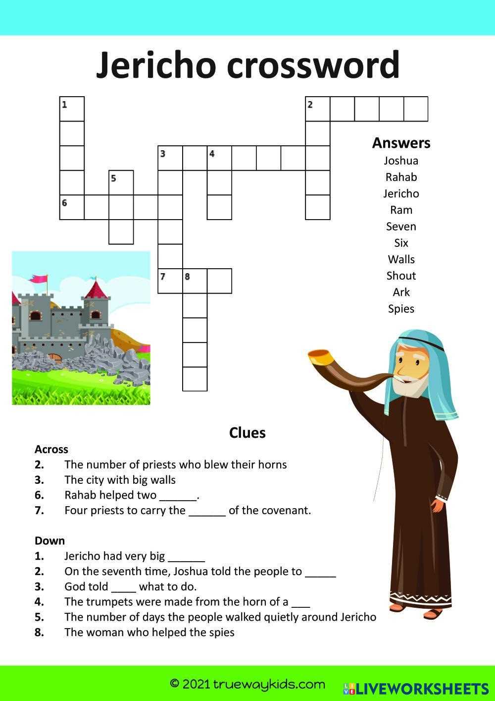 free printable joshua worksheets