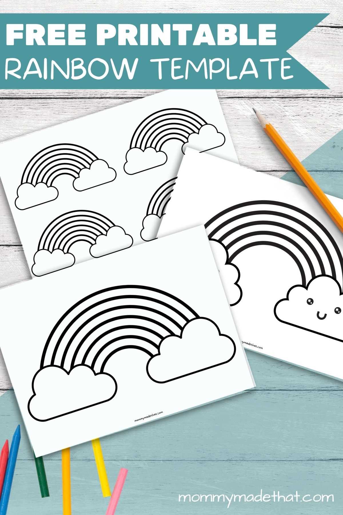 printable rainbow template