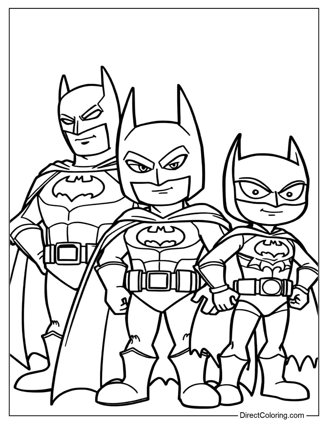 printable batman coloring