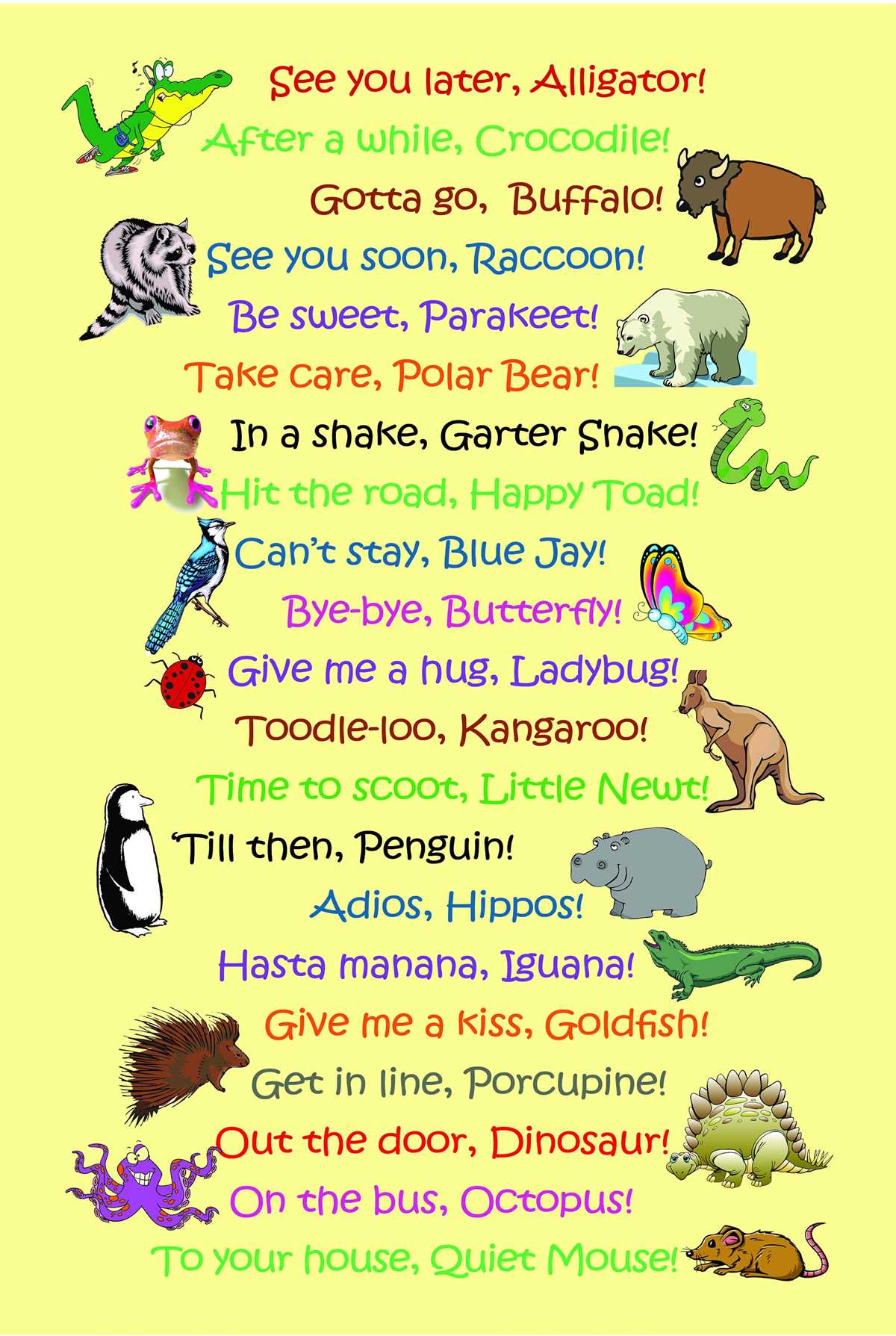 printable see you later alligator