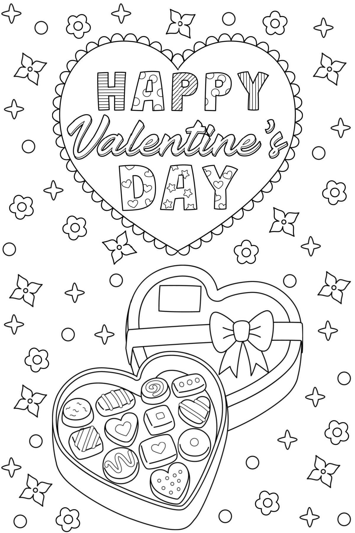 printable valentines coloring pages