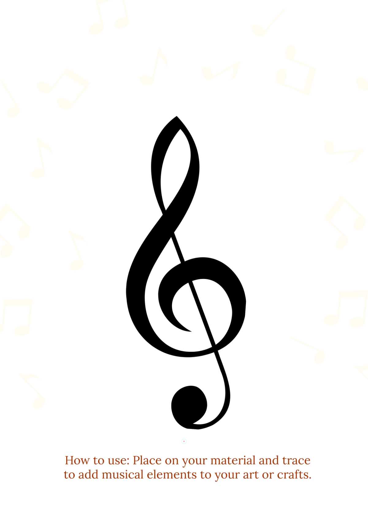 stencil music notes printable