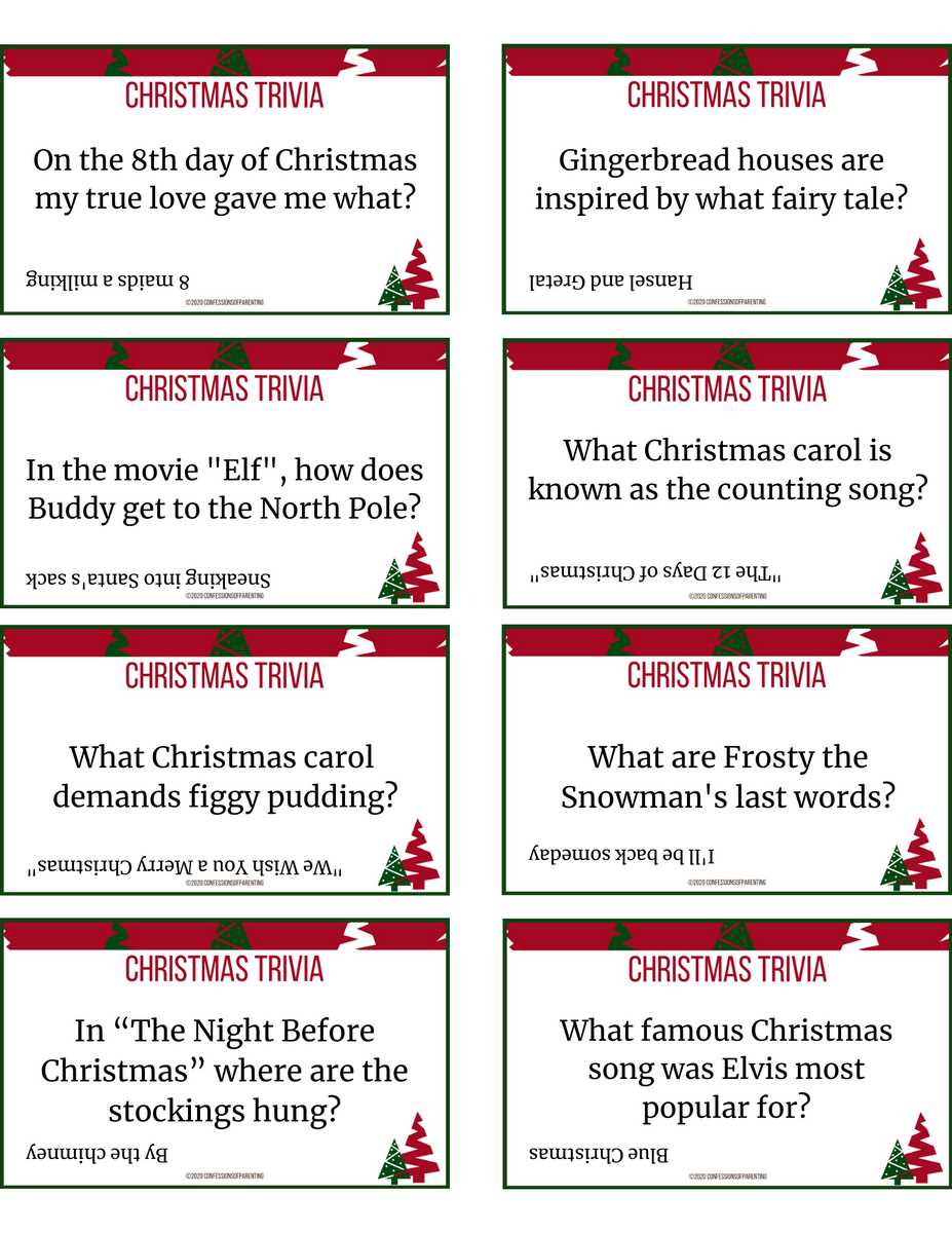 christmas trivia printable free christmas trivia printable free