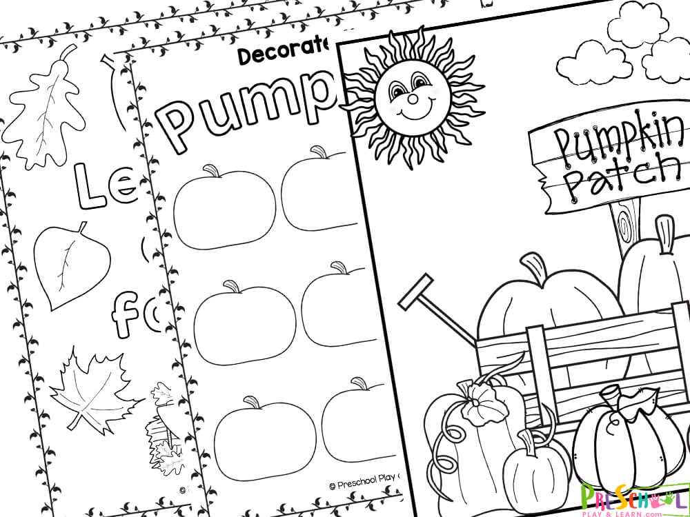 autumn printables for preschool autumn printables for preschool