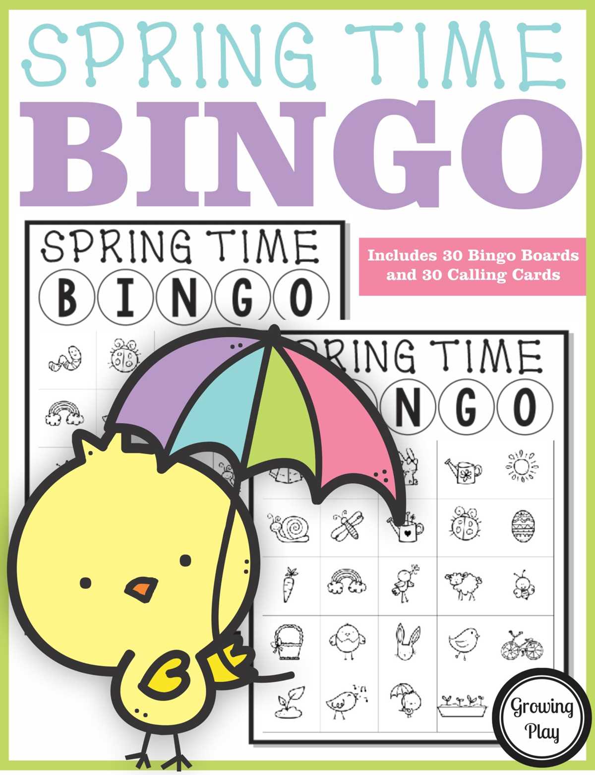 spring bingo printable
