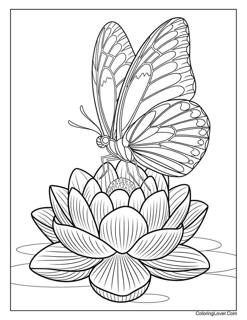 butterfly printable coloring