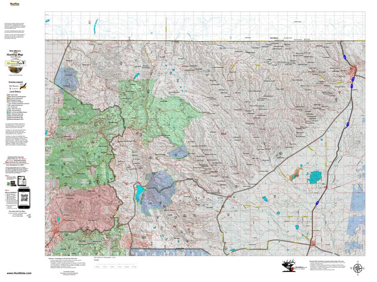 printable map of new mexico