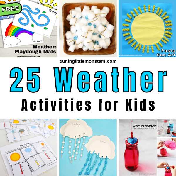 printable weather activities for preschoolers