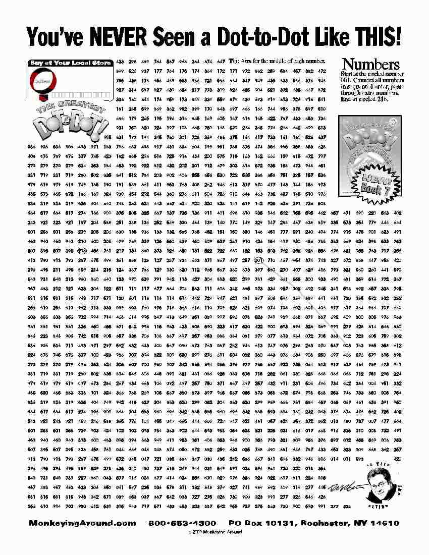 free printable dot to dot sheets